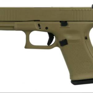 Glock G19 Gen5 9mm MOS w/Front Serrations 15rd-FDE - 15 Rounds